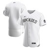 Colorado Rockies Home Authentic Team Jersey - White Mlb - Robokeg