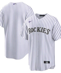 Colorado Rockies Home Team Men Jersey - White - Robokeg