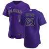 Colorado Rockies Kris Bryant 23 Mlb Baseball Purple Jersey Gift For Rockies Fans - Robokeg