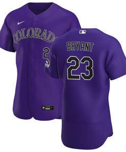 Colorado Rockies Kris Bryant 23 Mlb Baseball Purple Jersey Gift For Rockies Fans - Robokeg
