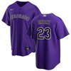 Colorado Rockies Kris Bryant 23 Mlb Purple Alternate Team Jersey Gift For Rockies Fans - Robokeg