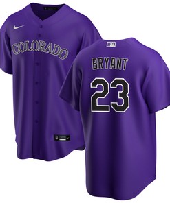 Colorado Rockies Kris Bryant 23 Mlb Purple Alternate Team Jersey Gift For Rockies Fans - Robokeg