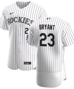 Colorado Rockies Kris Bryant 23 Mlb White Jersey Gift For Rockies Fans - Robokeg