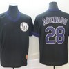 Colorado Rockies Nolan Arenado #28 2020 Mlb Black Jersey - Robokeg
