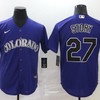 Colorado Rockies Trevor Story #27 2020 Mlb Navy Blue Jersey - Robokeg