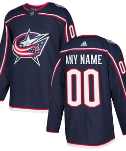 Columbus Blue Jackets Adidas Authentic Custom Jersey - Navy Custom Jerseys Nhl - Robokeg