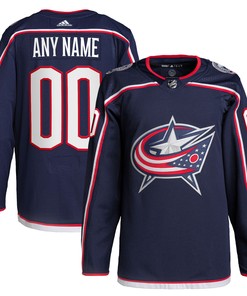 Columbus Blue Jackets Adidas Home Primegreen Authentic Pro Custom Jersey - Navy Custom Jerseys Nhl - Robokeg