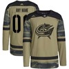 Columbus Blue Jackets Adidas Military Appreciation Team Authentic Custom Practice Jersey - Camo Custom Jerseys Nhl - Robokeg