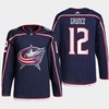 Columbus Blue Jackets Brendan Gaunce 12 Navy Home Primegreen Jersey 2022-23 - Robokeg