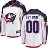 Columbus Blue Jackets Fanatics Branded Away Breakaway Custom Jersey White Custom Jerseys Nhl - Robokeg