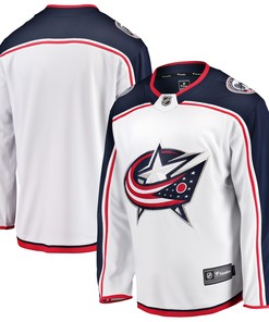 Columbus Blue Jackets Fanatics Branded Breakaway Away Jersey - White Nhl - Robokeg