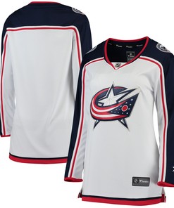 Columbus Blue Jackets Fanatics Branded Womens Away Breakaway Jersey - White Nhl - Robokeg
