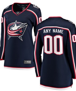 Columbus Blue Jackets Fanatics Branded Womens Home Breakaway Custom Jersey - Navy Custom Jerseys Nhl - Robokeg