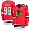 Connor Bedard 98 Chicago Blackhawks Women's 2023 NHL Draft Home Breakaway Jersey - Red - Robokeg