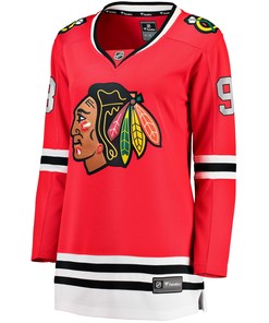Connor Bedard 98 Chicago Blackhawks Women's 2023 NHL Draft Home Breakaway Jersey - Red - Robokeg