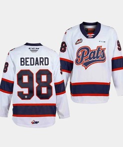 Connor Bedard 98 Regina Pats 2023 NHL Draft Youth Jersey- White - Robokeg