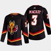Connor Mackey 3 Calgary Flames Alternate Black Jersey 2022-23 - Robokeg