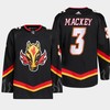Connor Mackey 3 Calgary Flames Black Jersey 2022-23 Blasty Alternate Primegreen - Robokeg