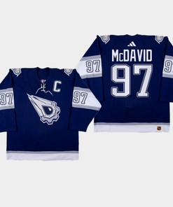 Connor McDavid 97 Edmonton Oilers 2022-23 Reverse Retro 2.0 Navy Jersey - Robokeg