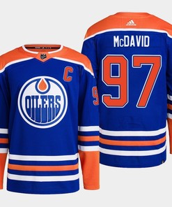 Connor McDavid 97 Edmonton Oilers Blue Jersey 2022-23 Primegreen Home - Robokeg