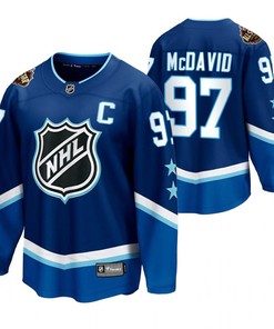 Connor McDavid Oilers Blue 2022 All-Star 97 Jersey Western Conference Jersey - Robokeg