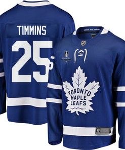 Conor Timmins 25 Toronto Maple Leafs Stanley Cup 2023 Playoffs Patch Home Breakaway Men Jersey - Blue - Robokeg