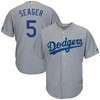 Corey Seager Los Angeles Dodgers Road Official Cool Base Player Jersey - Gray Color - Robokeg
