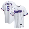Corey Seager Texas Rangers Home Replica Player Jersey - White Mlb - Robokeg