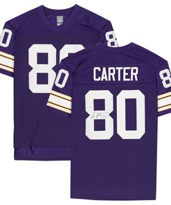 Cris Carter Minnesota Vikings Autographed Purple Nfl Pro Line Jersey - Robokeg