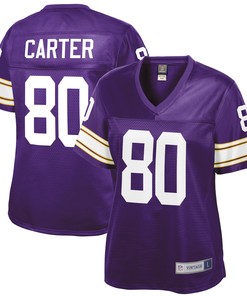 Cris Carter Minnesota Vikings Nfl Pro Line Womens Retired Player Jersey - Purple - Robokeg