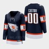 Custom 00 Edmonton Oilers 2022 Special Edition 2.0 Women Breakaway Player Retro Jersey Navy - Robokeg