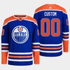 Custom 00 Edmonton Oilers Blue Jersey 2022-23 Primegreen Home - Robokeg