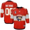Custom 00 Florida Panthers Youth 2023 Stanley Cup Final Home Jersey - Red - Robokeg