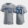 Custom 00 Kansas City Royals 2022-23 Gray Men's Jersey - Robokeg