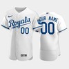 Custom 00 Kansas City Royals 2022-23 White Men's Jersey - Robokeg