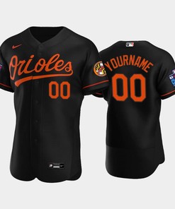 Custom 00 Little League Classic 2022-23 Baltimore Orioles Black Alternate Jersey - Robokeg