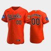 Custom 00 Little League Classic 2022-23 Baltimore Orioles Orange Alternate Jersey - Robokeg