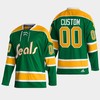 Custom 00 San Jose Sharks Green Reverse Retro 2.0 Jersey 2022-23 - Robokeg