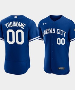 Custom Kansas City Royals Men's 2022-23 Alternate Jersey - Royal Jersey - Robokeg