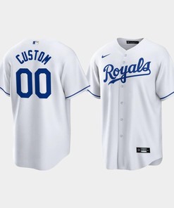 Custom Kansas City Royals White Home Player Jersey - Robokeg