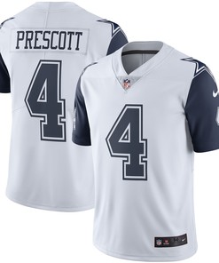 Dak Prescott Dallas Cowboys Color Rush Vapor Limited Jersey White Nfl - Robokeg