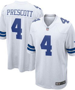 Dak Prescott Dallas Cowboys Game Team Jersey White Nfl - Robokeg