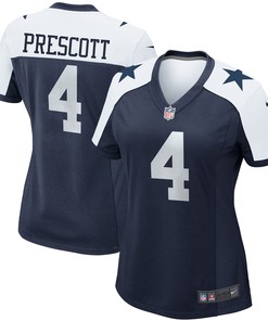 Dak Prescott Dallas Cowboys Womens Alternate Game Team Jersey Navy Nfl - Robokeg