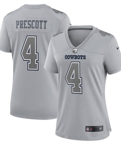 Dak Prescott Dallas Cowboys Womens Atmosphere Fashion Game Jersey - Gray Nfl - Robokeg