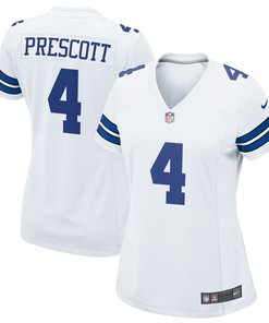 Dak Prescott Dallas Cowboys Womens Team Game Jersey - White Nfl - Robokeg