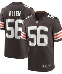 Dakota Allen Cleveland Browns Game Player Jersey - Brown Nfl - Robokeg