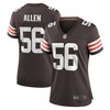 Dakota Allen Cleveland Browns Womens Game Player Jersey - Brown Nfl - Robokeg