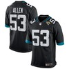 Dakota Allen Jacksonville Jaguars Game Jersey - Black Nfl - Robokeg