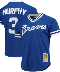 Dale Murphy Atlanta Braves Mitchell & Ness Cooperstown Mesh Batting Practice Jersey - Royal Mlb - Robokeg