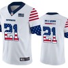 Dallas Cowboys 21 White Throwback Flag Jersey - Robokeg